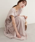 natural couture(ナチュラルクチュール) 【WEB限定】サイドドロストワンピース