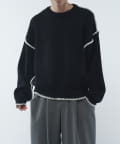 Lui's(ルイス) クラフトステッチクルーネックニット