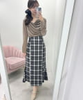 natural couture(ナチュラルクチュール) パルクロ限定 /【mizumami】レースUPウエストマーメイドスカート