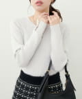 natural couture(ナチュラルクチュール) パルクロ限定／【mizumami】リボンチャーム袖ニット