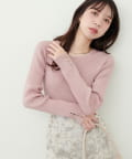 natural couture(ナチュラルクチュール) パルクロ限定／【mizumami】リボンチャーム袖ニット