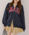 NICE CLAUP / OLIVE des OLIVE OUTLET(ナイスクラップ  / オリーブ デ オリーブ アウトレット) 【RMAF】BIGロゴZIPパーカー