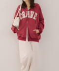 NICE CLAUP / OLIVE des OLIVE OUTLET(ナイスクラップ  / オリーブ デ オリーブ アウトレット) 【RMAF】BIGロゴZIPパーカー
