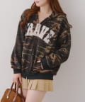 NICE CLAUP / OLIVE des OLIVE OUTLET(ナイスクラップ  / オリーブ デ オリーブ アウトレット) 【RMAF】BIGロゴZIPパーカー