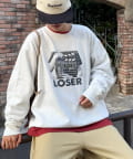 CIAOPANIC TYPY(チャオパニックティピー) 【ユニセックス】SUITCH RECORDビックシルエット加工スウェット