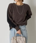 Jena　espace merveilleux(ジェナ　エスパスメルヴェイユ) モール配色クルーニット