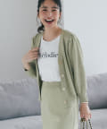 OUTLET(アウトレット) 【La boutique BonBon】ラメＶネックカーディガン