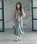 OUTLET(アウトレット) 【La boutique BonBon】チェックマーメイドキャミワンピース