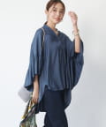 un dix cors(アンディコール) 《大人可愛い◎》シャンブレーチュニックブラウス
