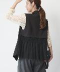 un dix cors(アンディコール) 《後ろ姿もお洒落に◎》バックチュールジレ