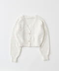 OLIVE des OLIVE(オリーブ デ オリーブ) melty ribbon short knit