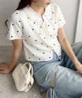 NICE CLAUP / OLIVE des OLIVE OUTLET(ナイスクラップ  / オリーブ デ オリーブ アウトレット) 【one after another】ドットニットトップス