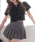 NICE CLAUP / OLIVE des OLIVE OUTLET(ナイスクラップ  / オリーブ デ オリーブ アウトレット) 【one after another】ドットニットトップス