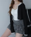 NICE CLAUP / OLIVE des OLIVE OUTLET(ナイスクラップ  / オリーブ デ オリーブ アウトレット) 【one after another】レース付きカットカーディガン