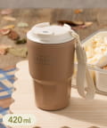3COINS(スリーコインズ) ストラップ付ステンレスタンブラー：420ml／Autumn Picnic