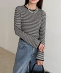 FREDY & GLOSTER(フレディ アンド グロスター) 袖スリットリブニットプルオーバー