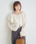 mline(エムライン) [mline]シャギーフリル ラッフルブラウス