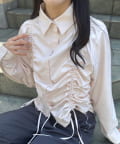 mline(エムライン) [mline]ギャザーシャツ