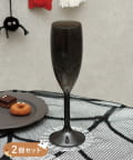 3COINS(スリーコインズ) プラグラス2個セット：170ml／ハロウィン