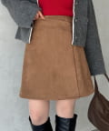 Thevon.(ゼヴォン) スエードラップミニスカート