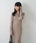 mline(エムライン) [mline]カットアウト ニットワンピース