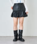 w closet(ダブルクローゼット) フェイクレザースカパン