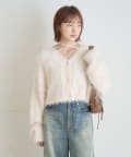 mline(エムライン) [mline]シャギーチョーカーカーディガン