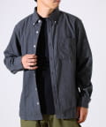 FREDY & GLOSTER(フレディ アンド グロスター) ＜つぶし衿＞U.S.COTTON混 ボタンダウンネルシャツ