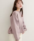natural couture(ナチュラルクチュール) 【WEB限定】裾フリルペプラムカーデ