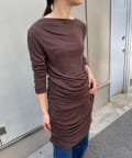 Pasterip(パセリ) 【Layering set】 Gathering tee & skirt