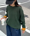 CIAOPANIC TYPY(チャオパニックティピー) 【ヨレ・伸びが起こりずらくお手入れ簡単】リシェイプモーションワッフルニットプルオーバー