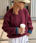 CIAOPANIC TYPY(チャオパニックティピー) 【ヨレ・伸びが起こりずらくお手入れ簡単】リシェイプモーションワッフルニットプルオーバー