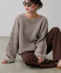 LARUTA(ラルータ) シャギー片畦ニットプルオーバー
