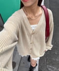 CIAOPANIC(チャオパニック) ストーンウォッシュニットカーディガン