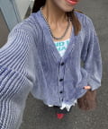 CIAOPANIC(チャオパニック) ストーンウォッシュニットカーディガン