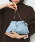russet(ラシット) レザー巾着ミニショルダーバッグ