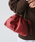 russet(ラシット) レザー巾着ミニショルダーバッグ
