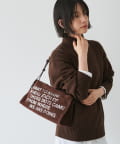 russet(ラシット) ステンシルデザインスエード横長ショルダーバッグ