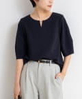 NOLLEY'S(ノーリーズ) 《セットアップ対応》カットジョーゼットコクーンスリーブプルオーバーブラウス