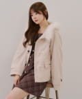 NICE CLAUP / OLIVE des OLIVE OUTLET(ナイスクラップ  / オリーブ デ オリーブ アウトレット) 【RMAF】ファー付きダッフルコート