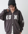 Remind me and forever(リマインドミーアンドフォーエバー) 【NUNIFE】【選べる2丈】BIGロゴフードパーカー