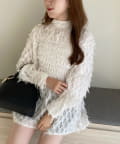 NICE CLAUP / OLIVE des OLIVE OUTLET(ナイスクラップ  / オリーブ デ オリーブ アウトレット) 【one after another】シャーリングペプラムブラウス