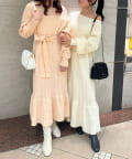 NICE CLAUP / OLIVE des OLIVE OUTLET(ナイスクラップ  / オリーブ デ オリーブ アウトレット) 【one after another】ニットワンピース