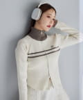 NICE CLAUP / OLIVE des OLIVE OUTLET(ナイスクラップ  / オリーブ デ オリーブ アウトレット) 【one after another】ラインジップニット