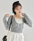 NICE CLAUP / OLIVE des OLIVE OUTLET(ナイスクラップ  / オリーブ デ オリーブ アウトレット) 【one after another】レイヤーニット