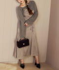 NICE CLAUP / OLIVE des OLIVE OUTLET(ナイスクラップ  / オリーブ デ オリーブ アウトレット) 【one after another】アンサンブルワンピ