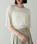 NICE CLAUP / OLIVE des OLIVE OUTLET(ナイスクラップ  / オリーブ デ オリーブ アウトレット) 【LARUTA】ベロアチュール半袖プルオーバー