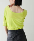 NICE CLAUP / OLIVE des OLIVE OUTLET(ナイスクラップ  / オリーブ デ オリーブ アウトレット) 【LARUTA】ベロアチュール半袖プルオーバー