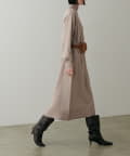 NICE CLAUP / OLIVE des OLIVE OUTLET(ナイスクラップ  / オリーブ デ オリーブ アウトレット) 【LARUTA】ウール混リサイクルポリロングニットワンピース