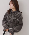 NICE CLAUP / OLIVE des OLIVE OUTLET(ナイスクラップ  / オリーブ デ オリーブ アウトレット) 【RMAF】胸リボンチェックシャツ